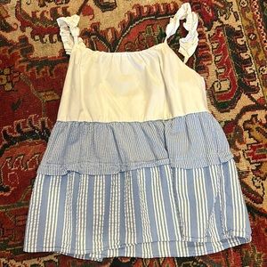 Blue and white t-shirt